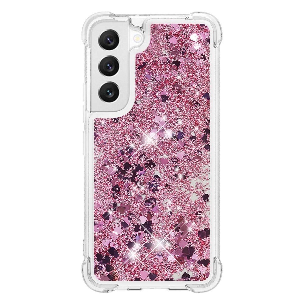 Glitter Powder TPU Cover Samsung Galaxy S23 lyserød