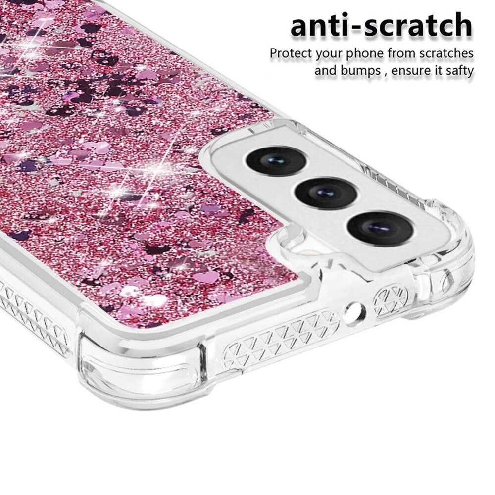 Glitter Powder TPU Cover Samsung Galaxy S23 lyserød