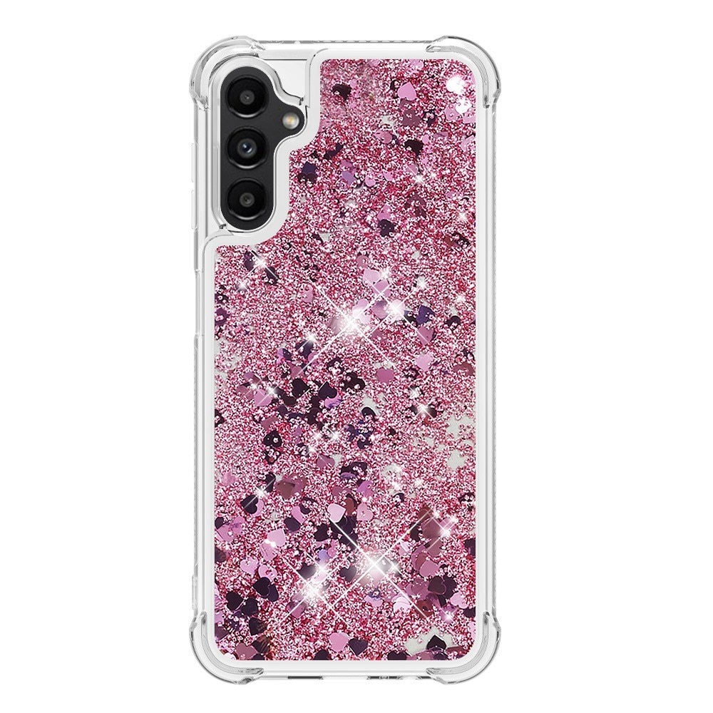 Glitter Powder TPU Cover Samsung Galaxy A14 lyserød