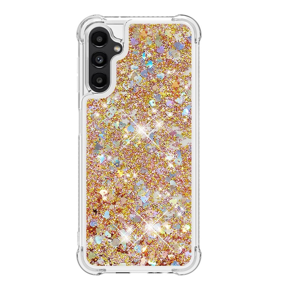 Glitter Powder TPU Cover Samsung Galaxy A14 guld