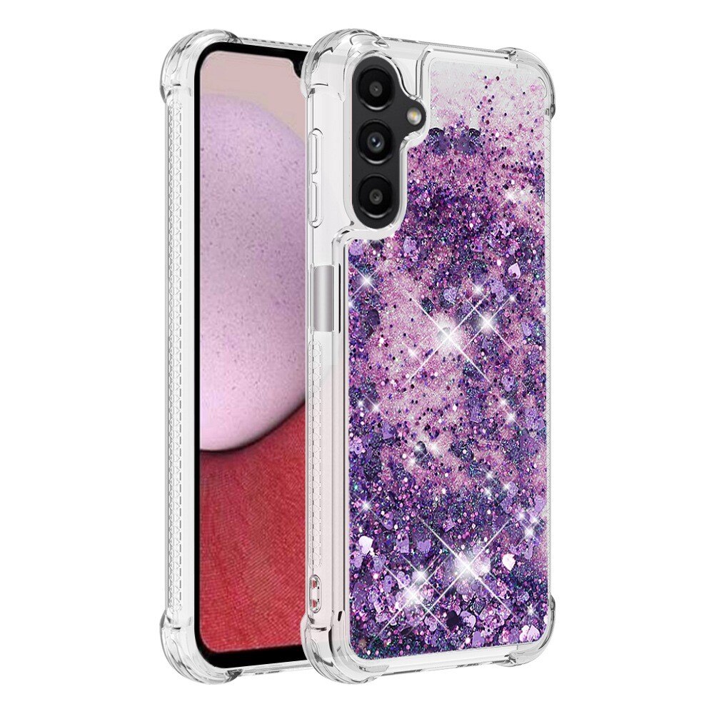 Glitter Powder TPU Cover Samsung Galaxy A14 lila