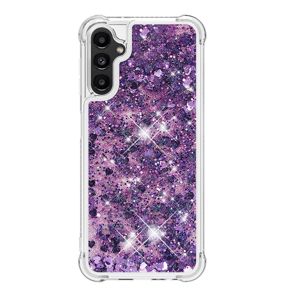 Glitter Powder TPU Cover Samsung Galaxy A14 lila