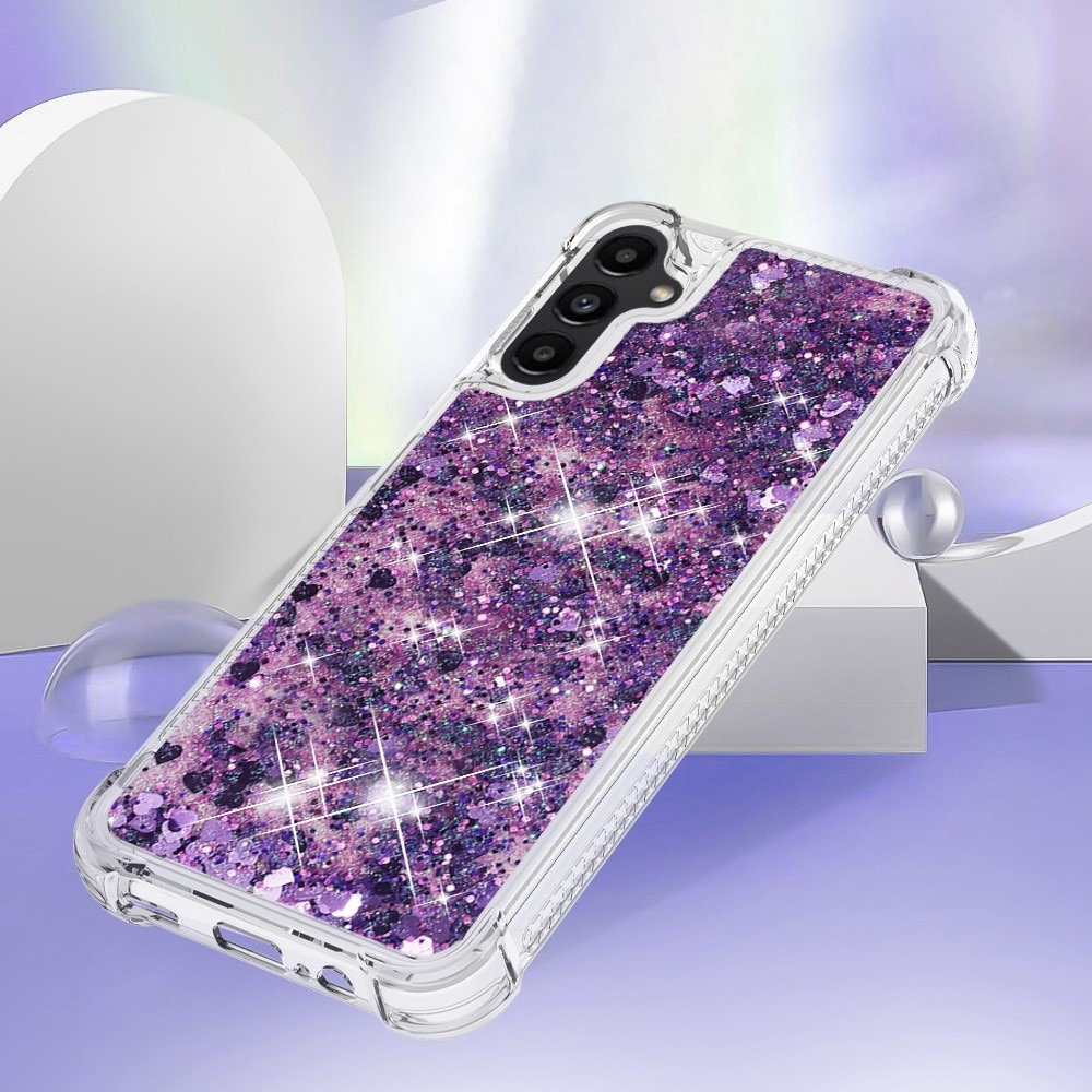 Glitter Powder TPU Cover Samsung Galaxy A14 lila