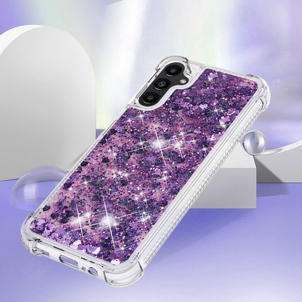 Glitter Powder TPU Cover Samsung Galaxy A14 lila