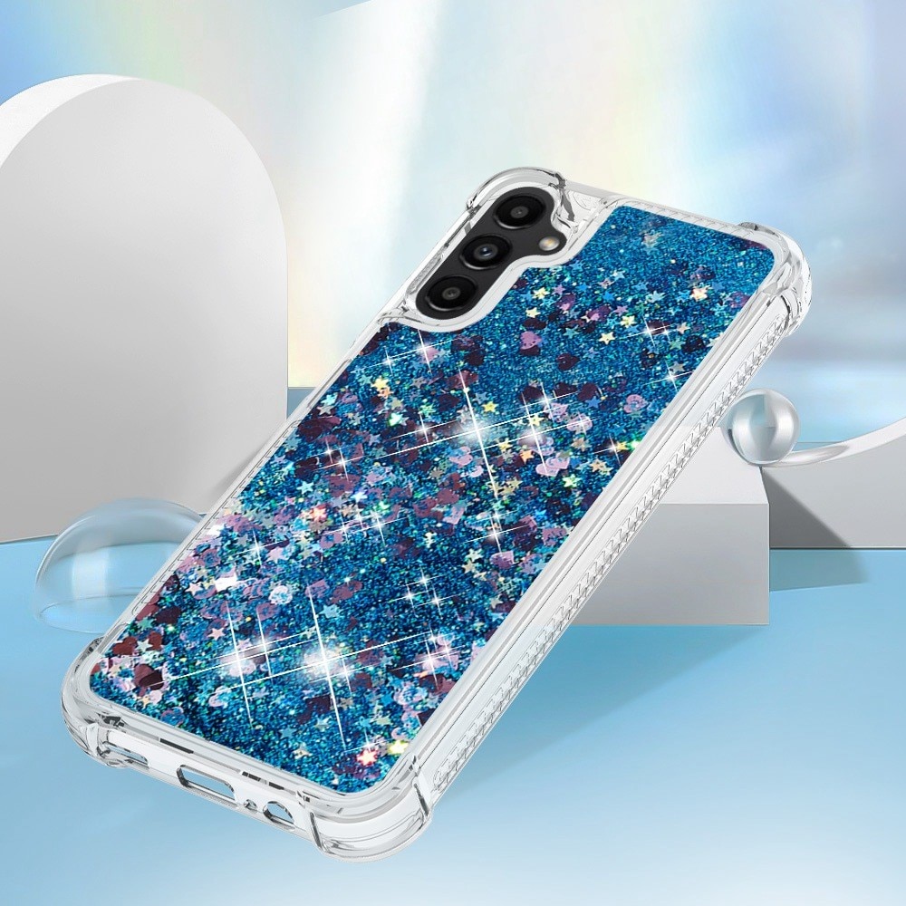 Glitter Powder TPU Cover Samsung Galaxy A14 blå