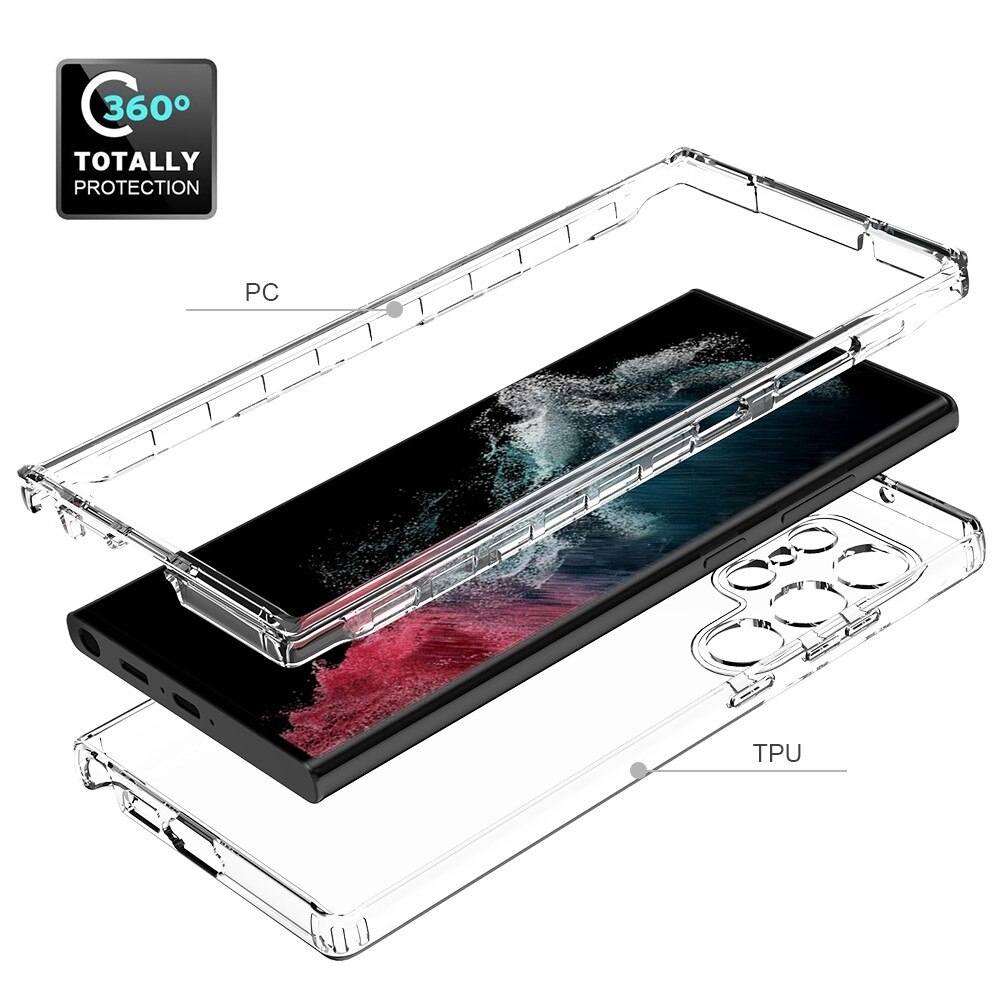 Full Cover Case Samsung Galaxy S23 Ultra gennemsigtig