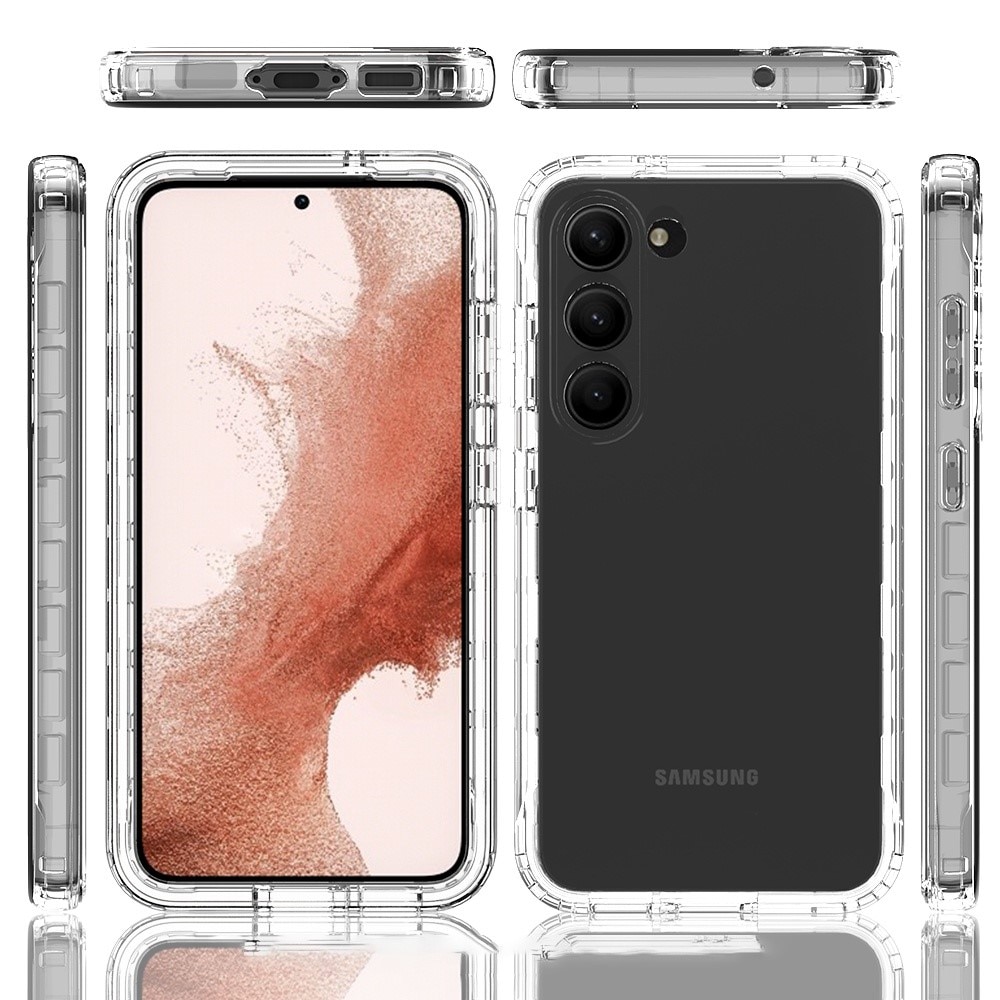 Full Protection Case Samsung Galaxy S23 gennemsigtig