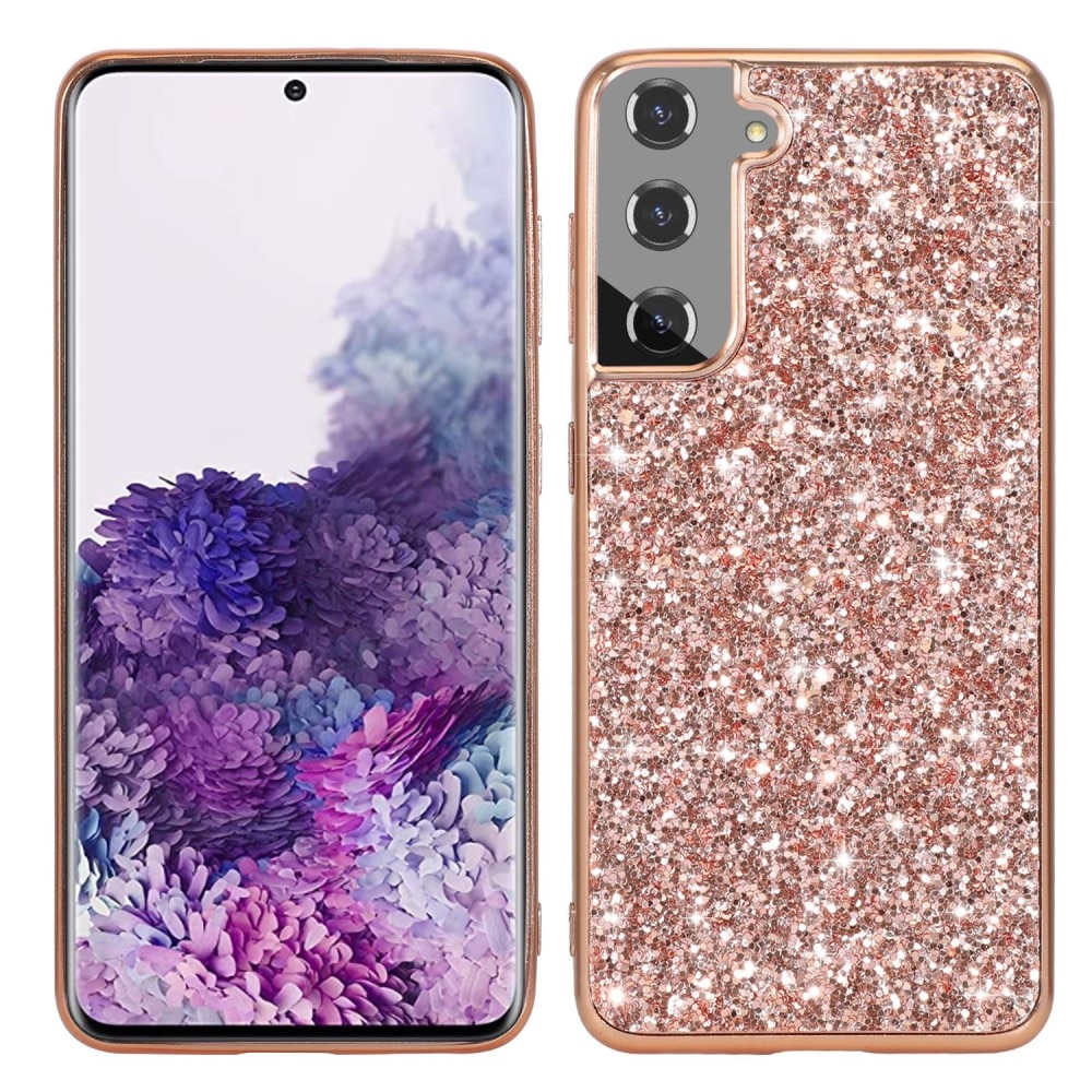 Glittercover Samsung Galaxy S23 rose guld