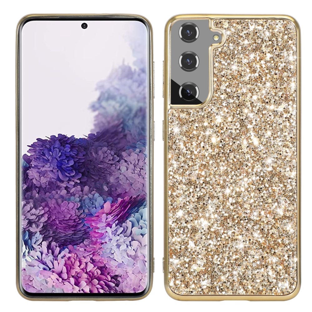 Glittercover Samsung Galaxy S23 guld