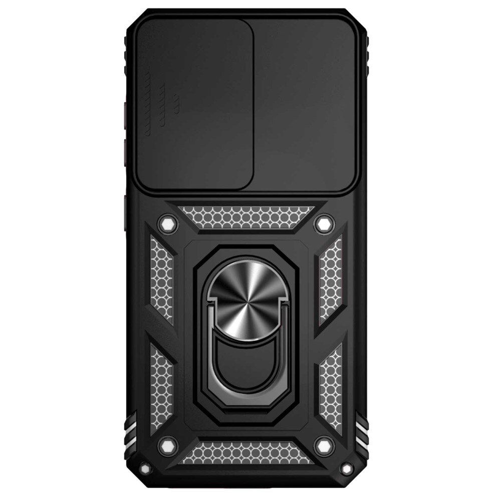 Hybridcover Ring + Kamerabeskyttelse Samsung Galaxy S23 Plus Sort