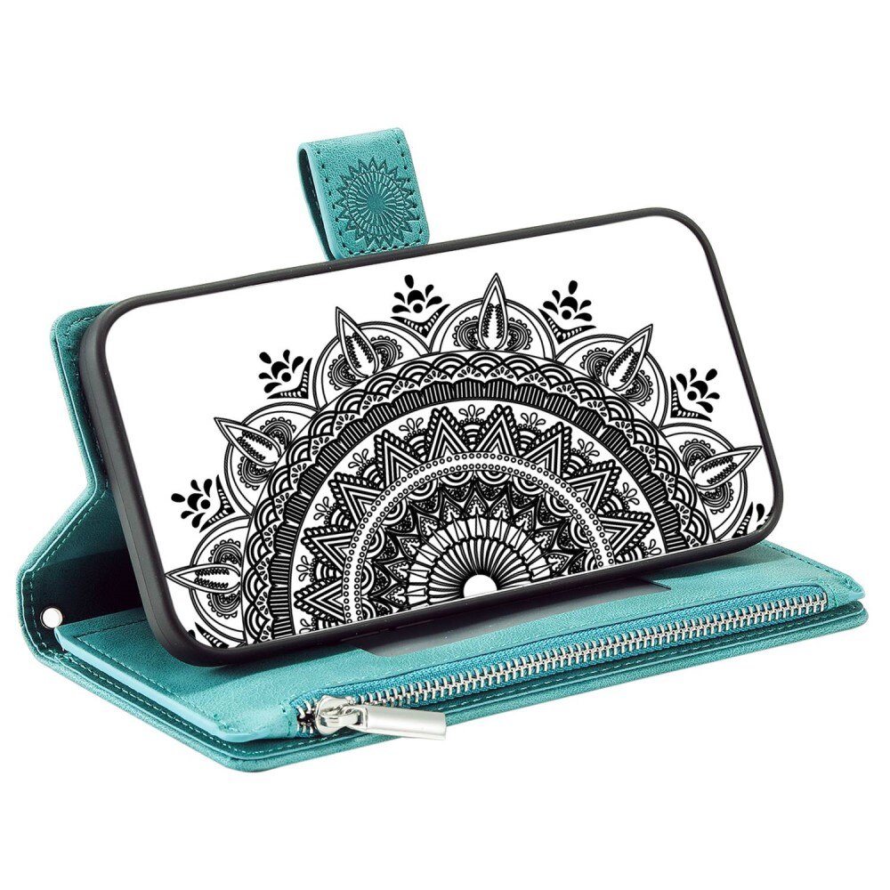 Pung Taske iPhone 14 Mandala grøn