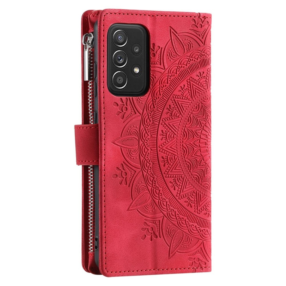 Pung Taske Samsung Galaxy A52/A52s Mandala rød