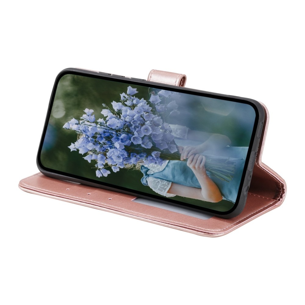 Læderetui Mandala Samsung Galaxy S23 rosaguld