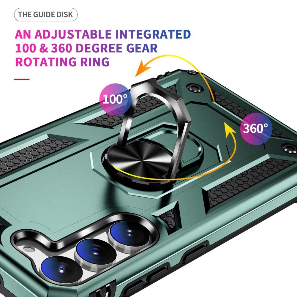 Hybridcover Tech Ring Samsung Galaxy S23 grøn