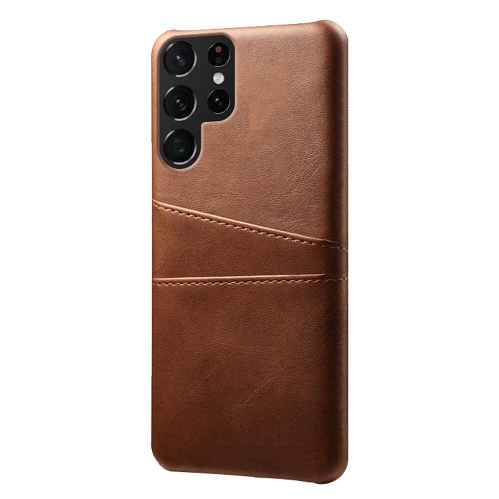 Card Slots Case Samsung Galaxy S23 Ultra Brun