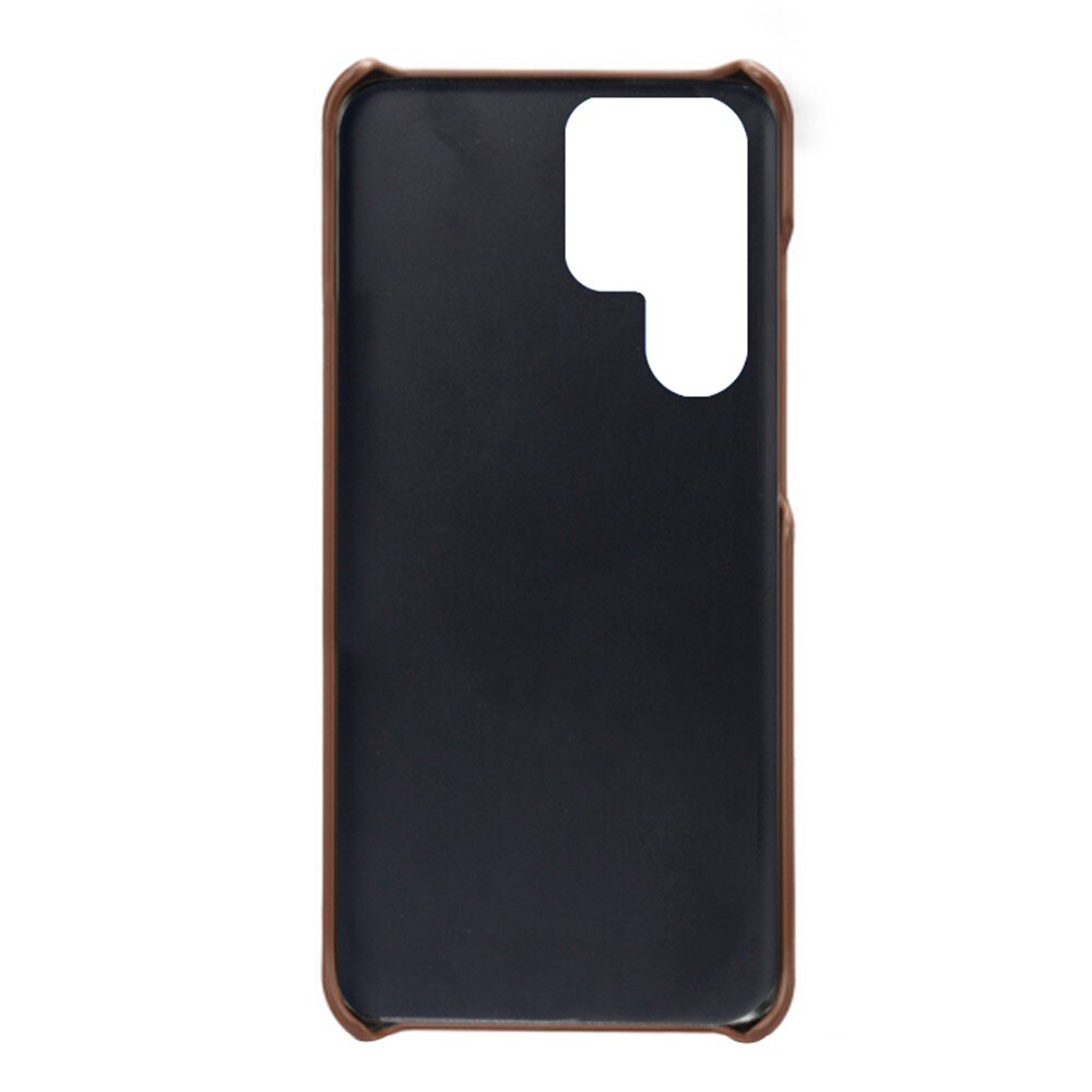 Card Slots Case Samsung Galaxy S23 Ultra brun