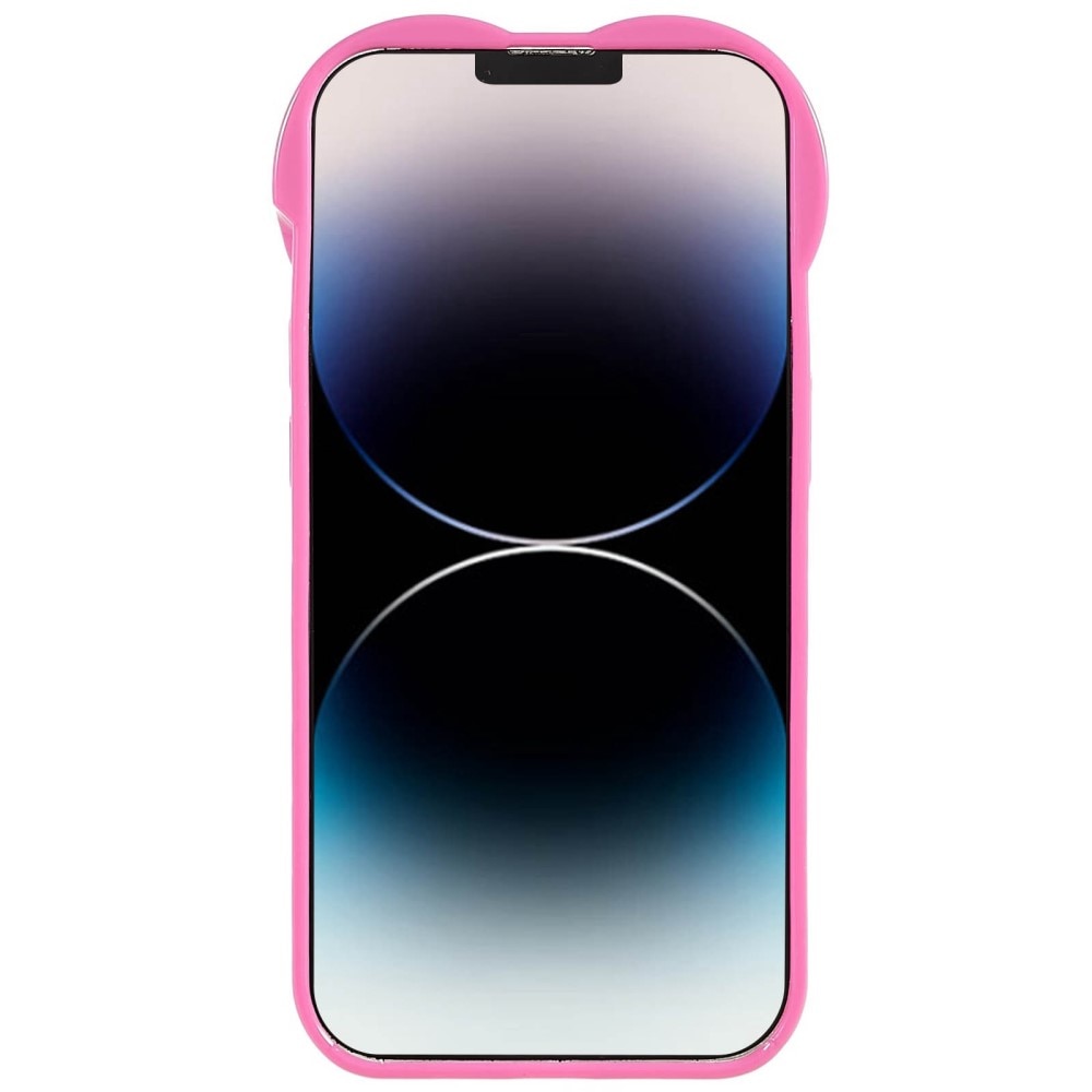 TPU Cover Hjerte iPhone 14 Pro lyserød