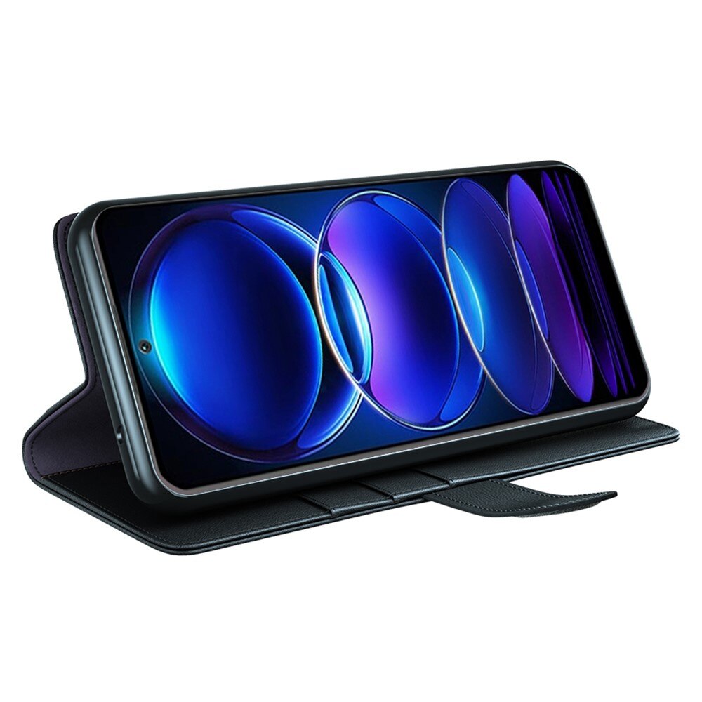 Ægte Læderetui Xiaomi Redmi Note 12 Sort