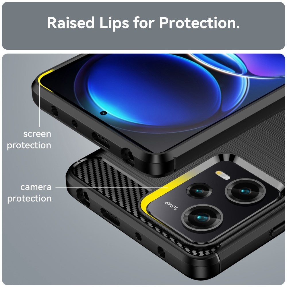 Xiaomi Redmi Note 12 Pro Cover TPU Brushed Sort