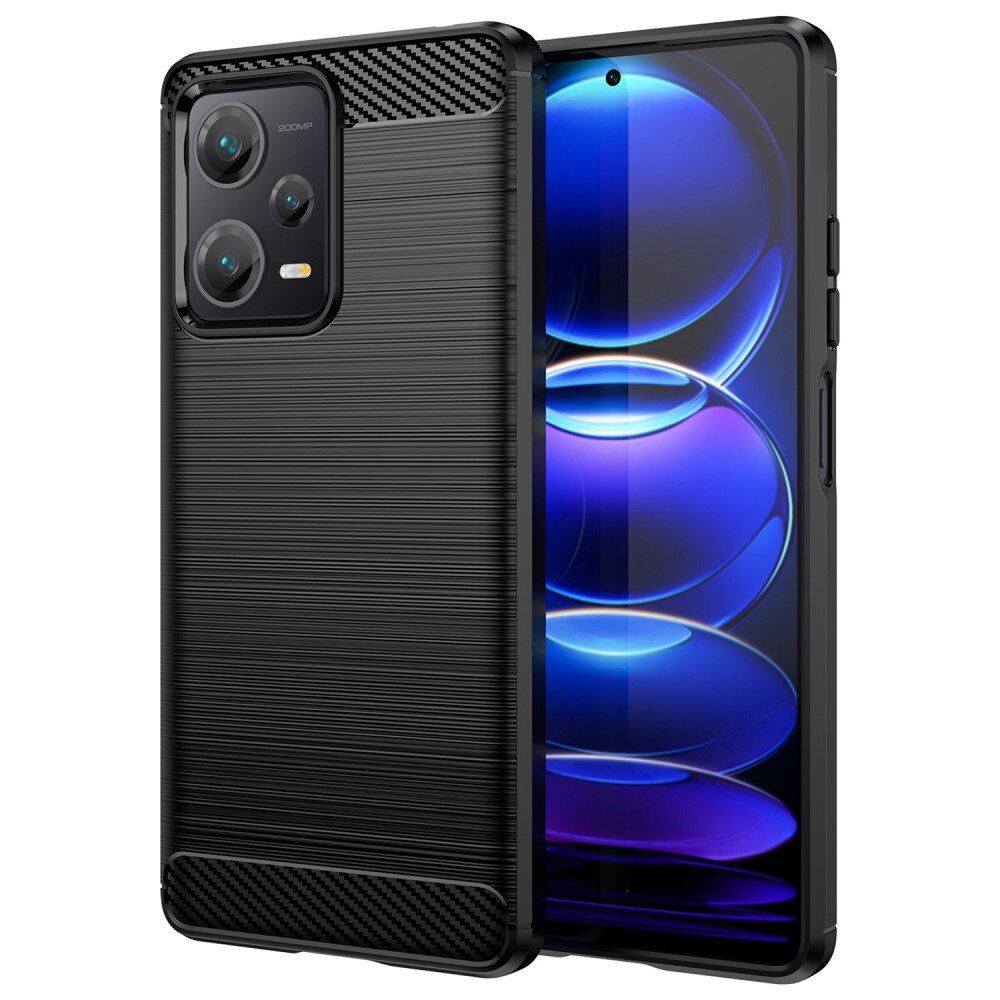 Xiaomi Redmi Note 12 Pro Plus Cover TPU Brushed Black