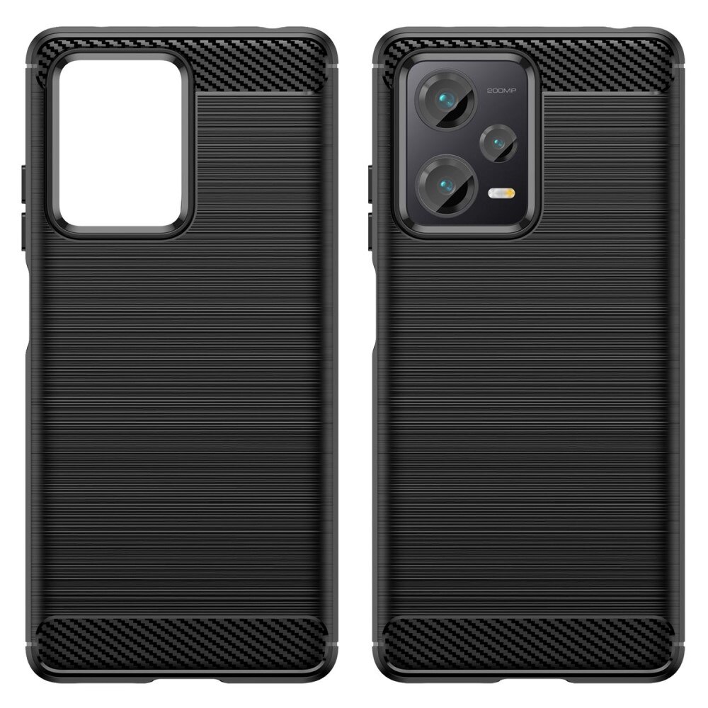 Xiaomi Redmi Note 12 Pro Plus Cover TPU Brushed Sort