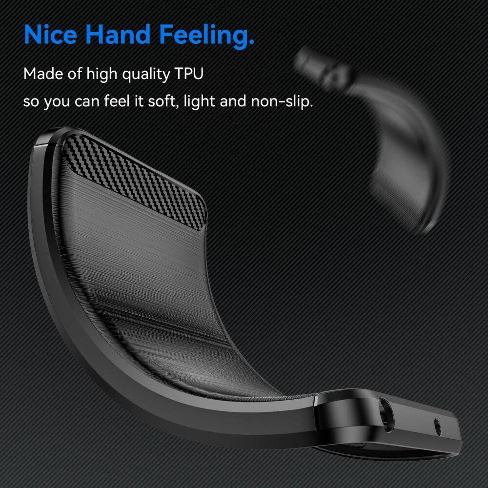 Xiaomi Redmi Note 12 Pro Plus Cover TPU Brushed Sort