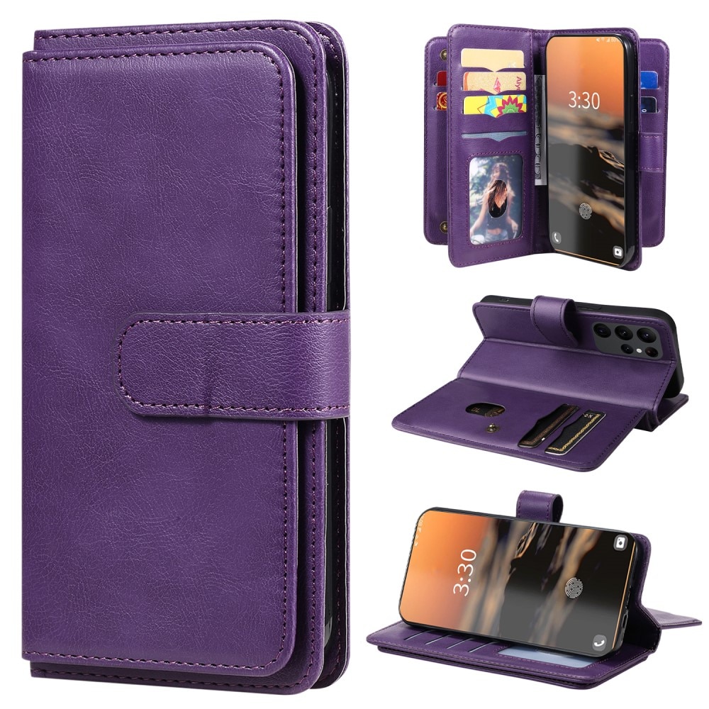 Mobiltaske Multi-slot Samsung Galaxy S23 Ultra lila