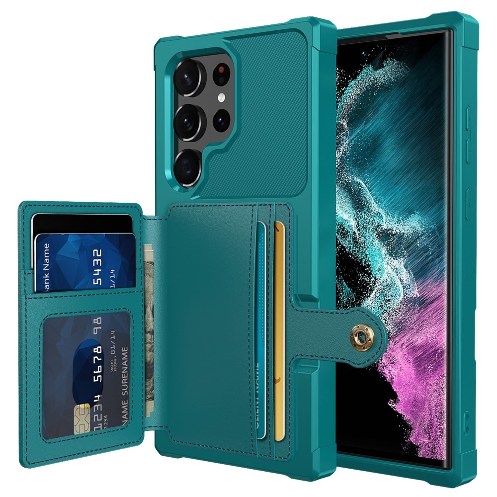Tough Multi-slot Case Samsung Galaxy S23 Ultra grøn