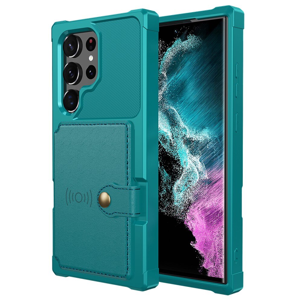 Tough Multi-slot Cover Samsung Galaxy S23 Ultra Grøn