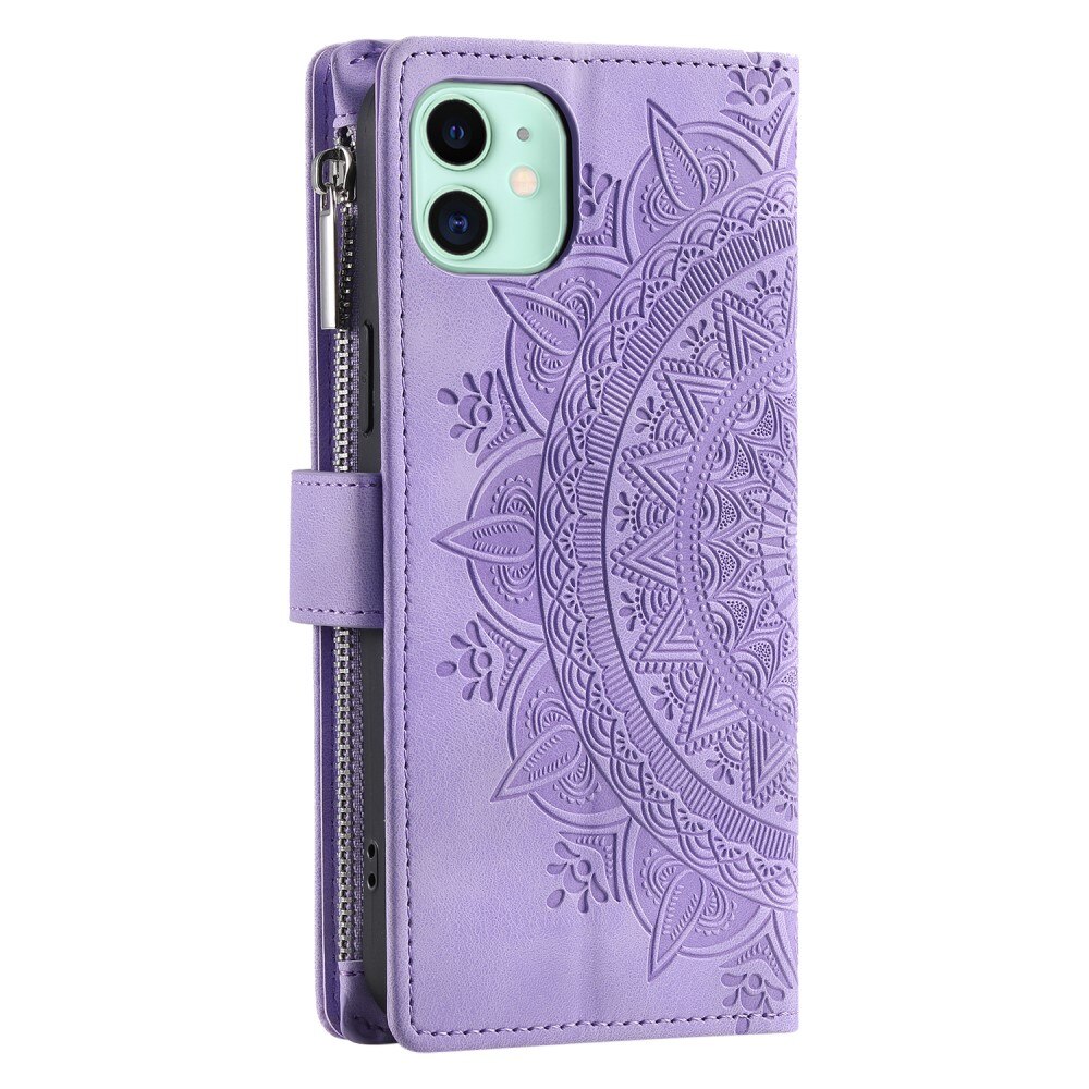 Pung Taske iPhone 12 Mini Mandala lila