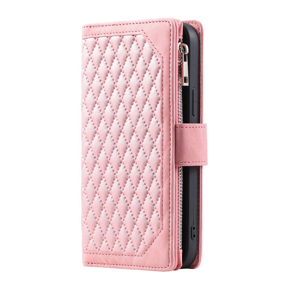 Pung Taske Samsung Galaxy S23 Ultra Quilted Lyserød