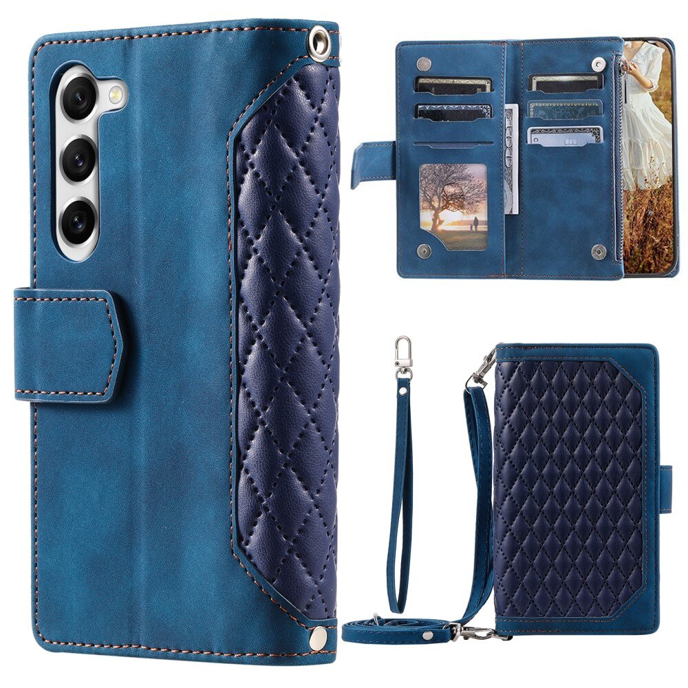 Pung Taske Samsung Galaxy S23 Quilted Blå