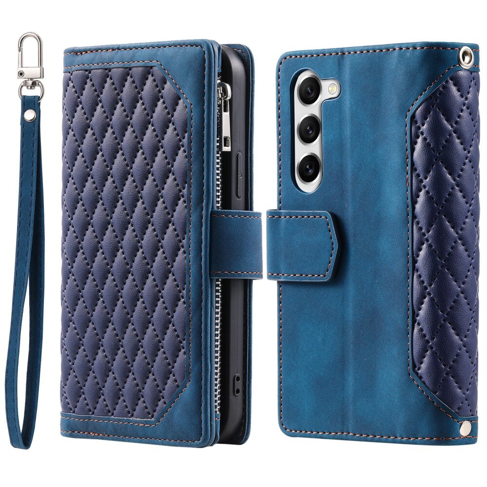 Pung Taske Samsung Galaxy S23 Plus Quilted Blå