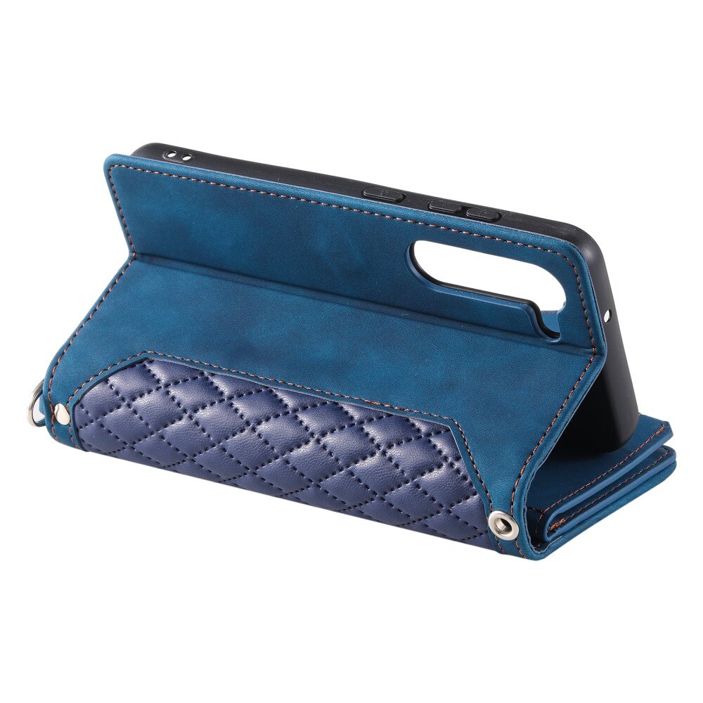 Pung Taske Samsung Galaxy S23 Plus Quilted Blå