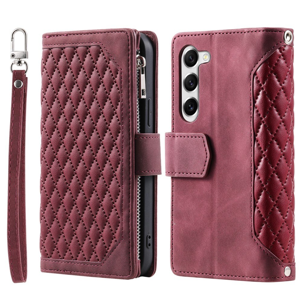 Pung Taske Samsung Galaxy S23 Plus Quilted Rød