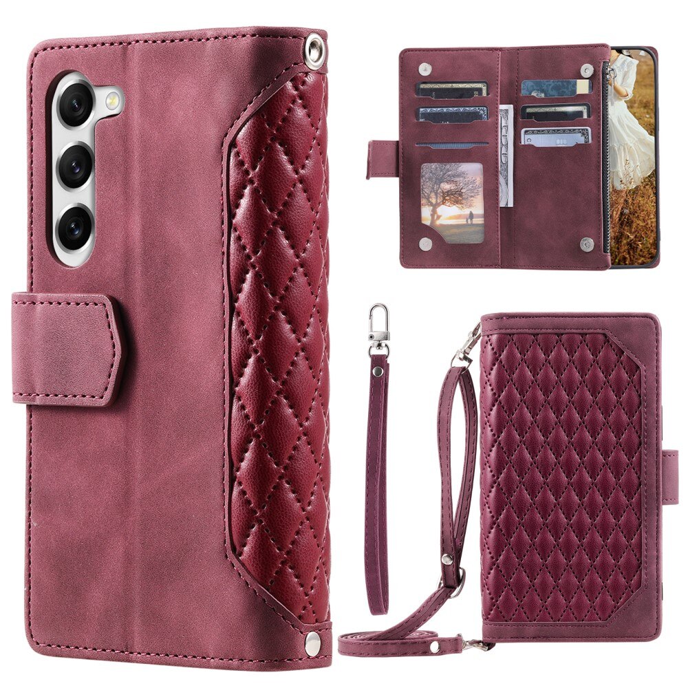 Pung Taske Samsung Galaxy S23 Plus Quilted rød
