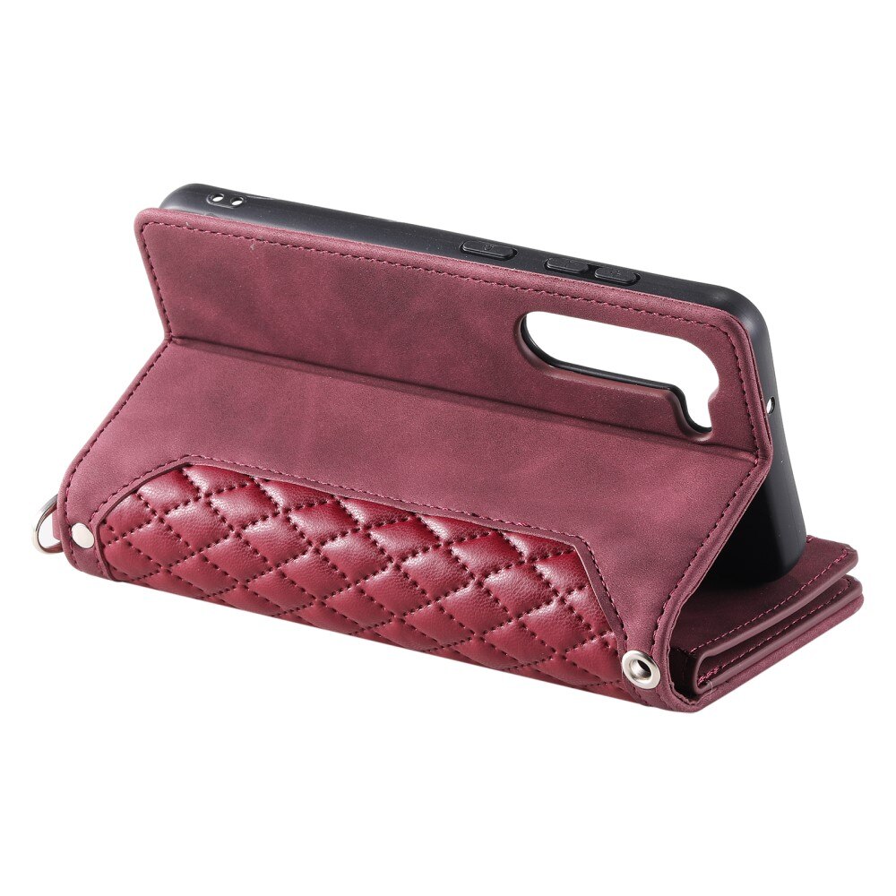 Pung Taske Samsung Galaxy S23 Plus Quilted Rød