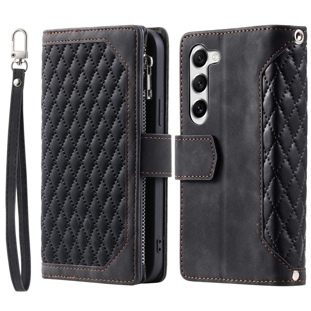 Pung Taske Samsung Galaxy S23 Plus Quilted Sort