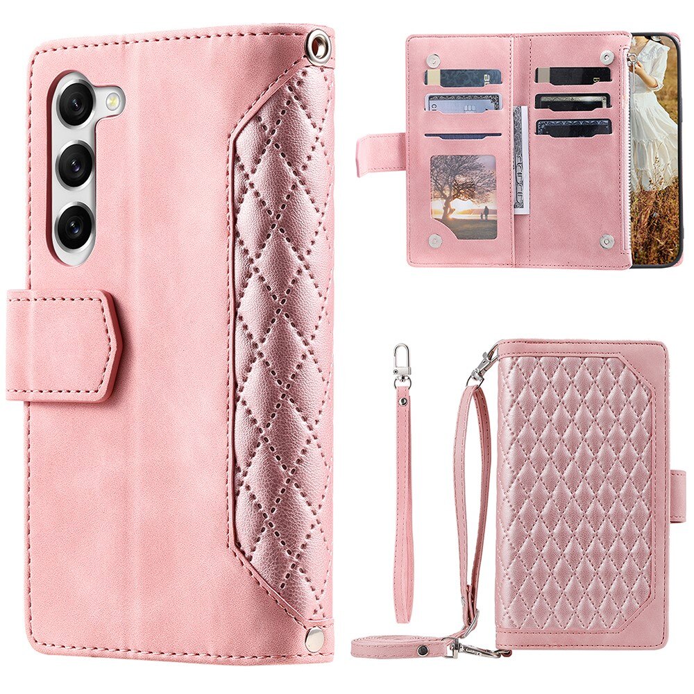 Pung Taske Samsung Galaxy S23 Plus Quilted lyserød