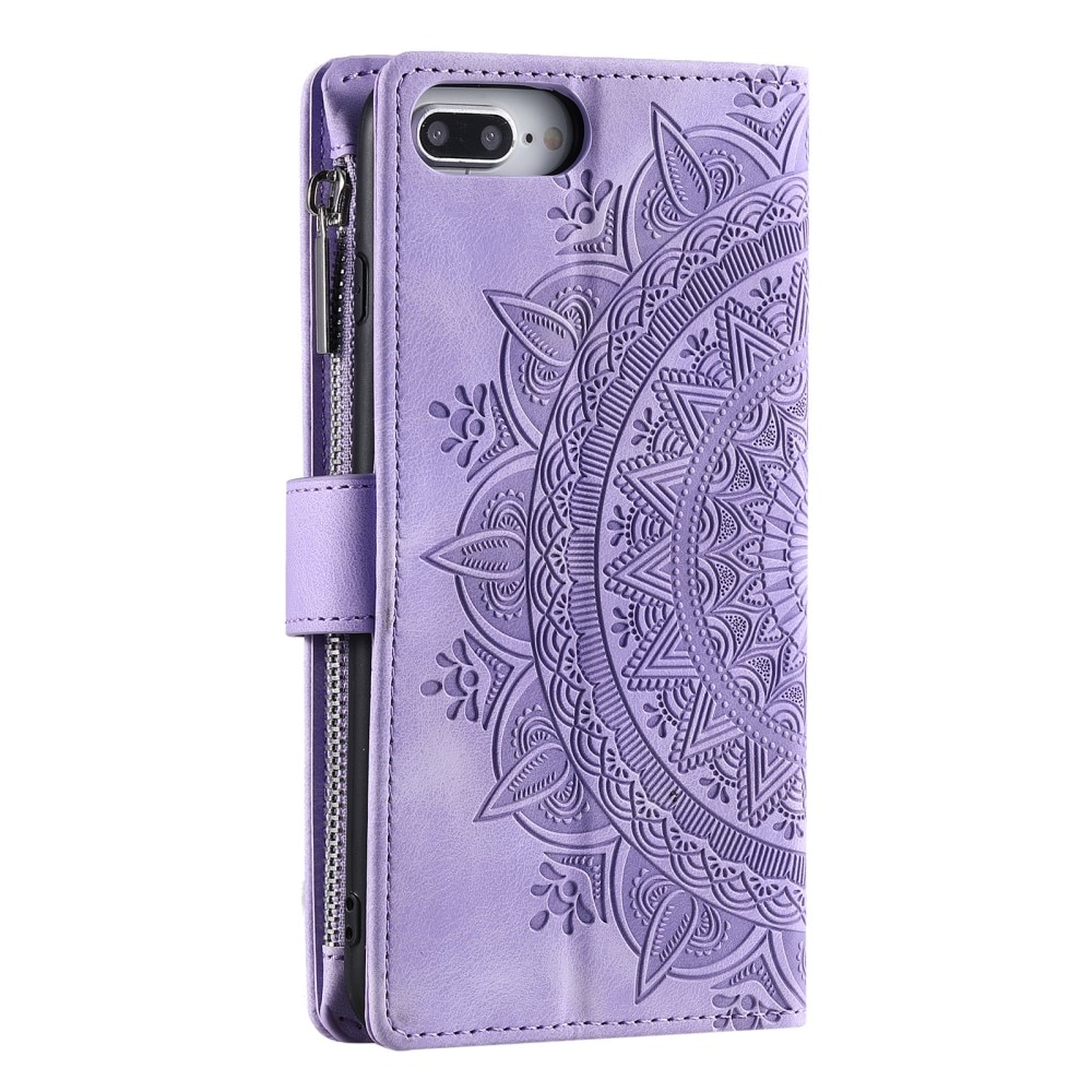 Pung Taske iPhone 7 Plus/8 Plus Mandala lila