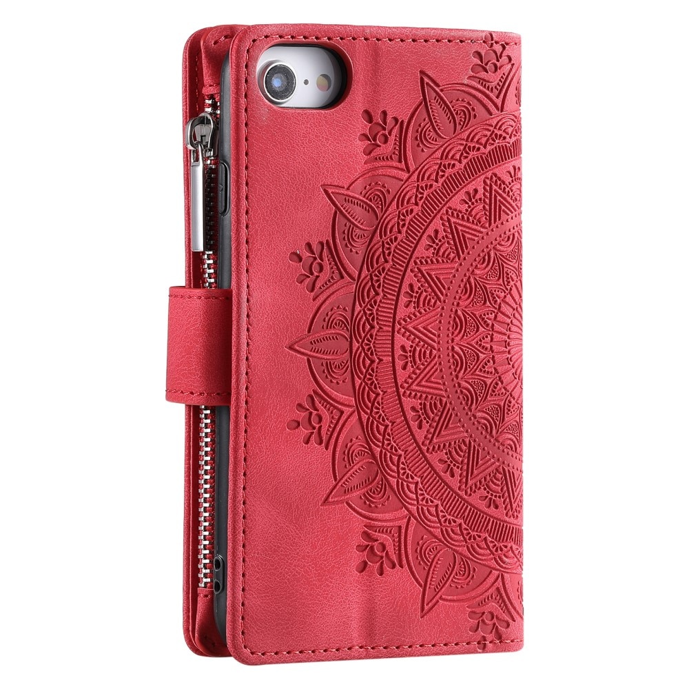 Pung Taske iPhone SE (2020) Mandala rød