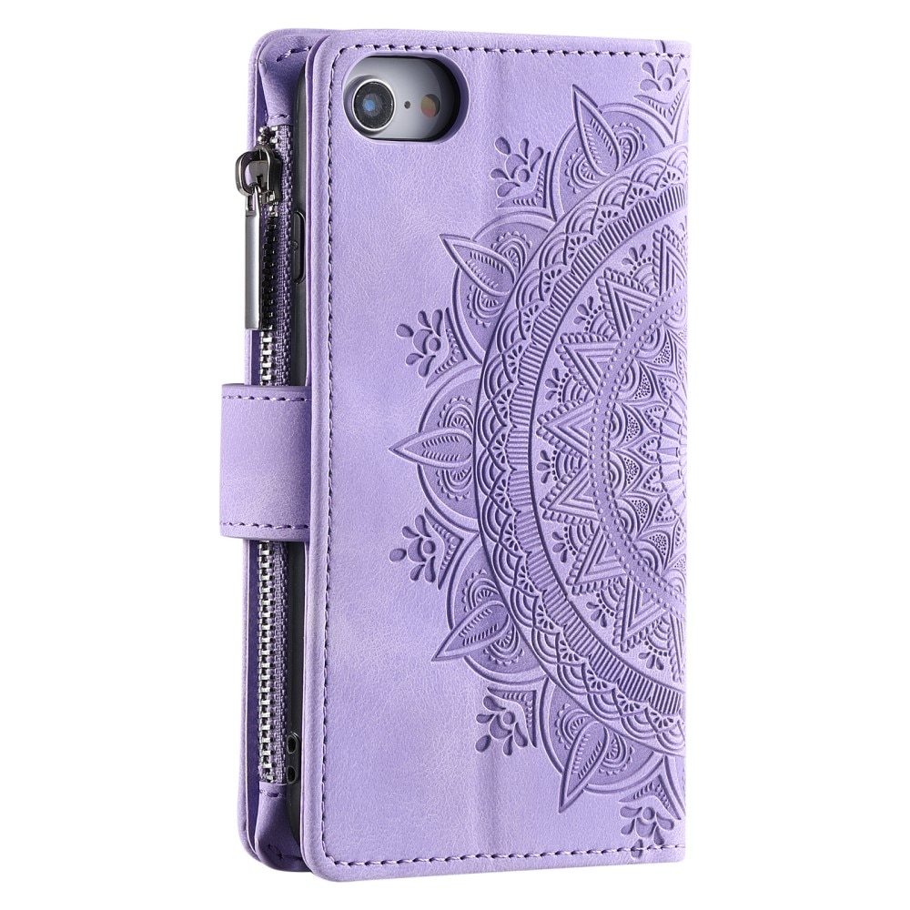 Pung Taske iPhone 8 Mandala lila