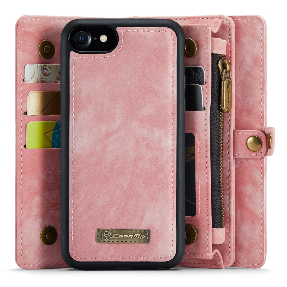 Multi-slot Mobiltaske iPhone 7 lyserød