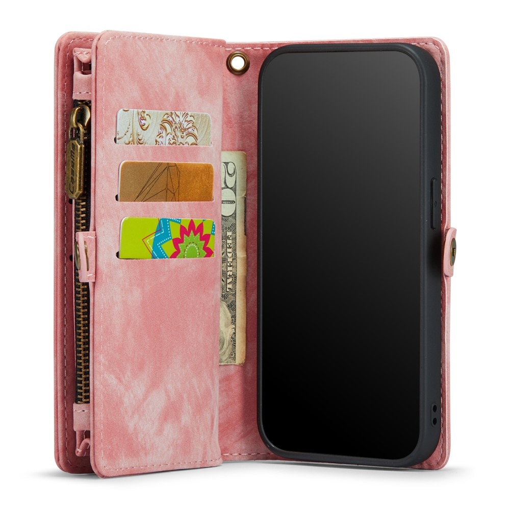 Multi-slot Mobiltaske iPhone 8 lyserød