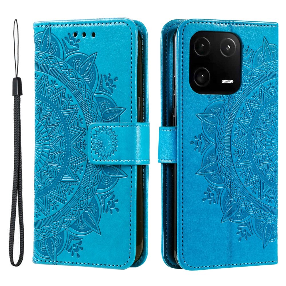 Læderetui Mandala Xiaomi 13 Pro blå