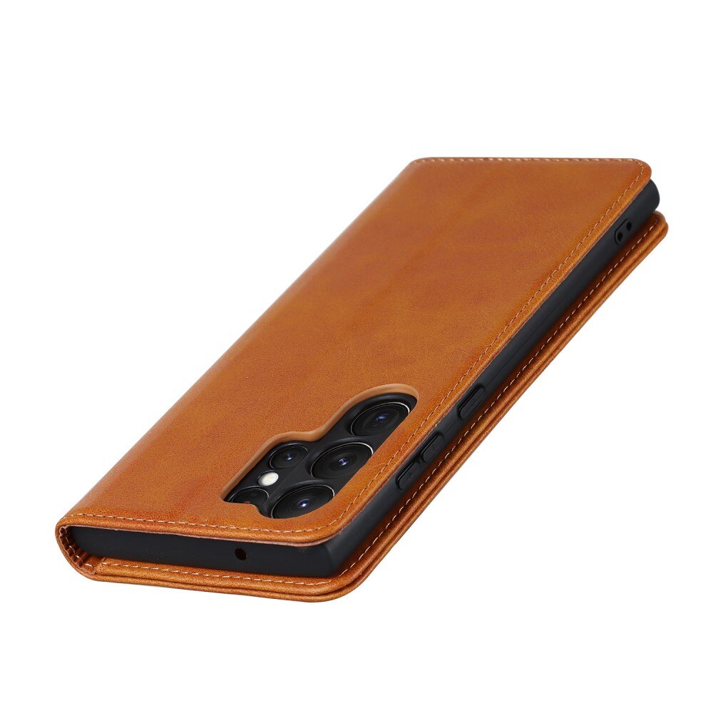 Samsung Galaxy S23 Ultra Slim Mobiltaske Brun