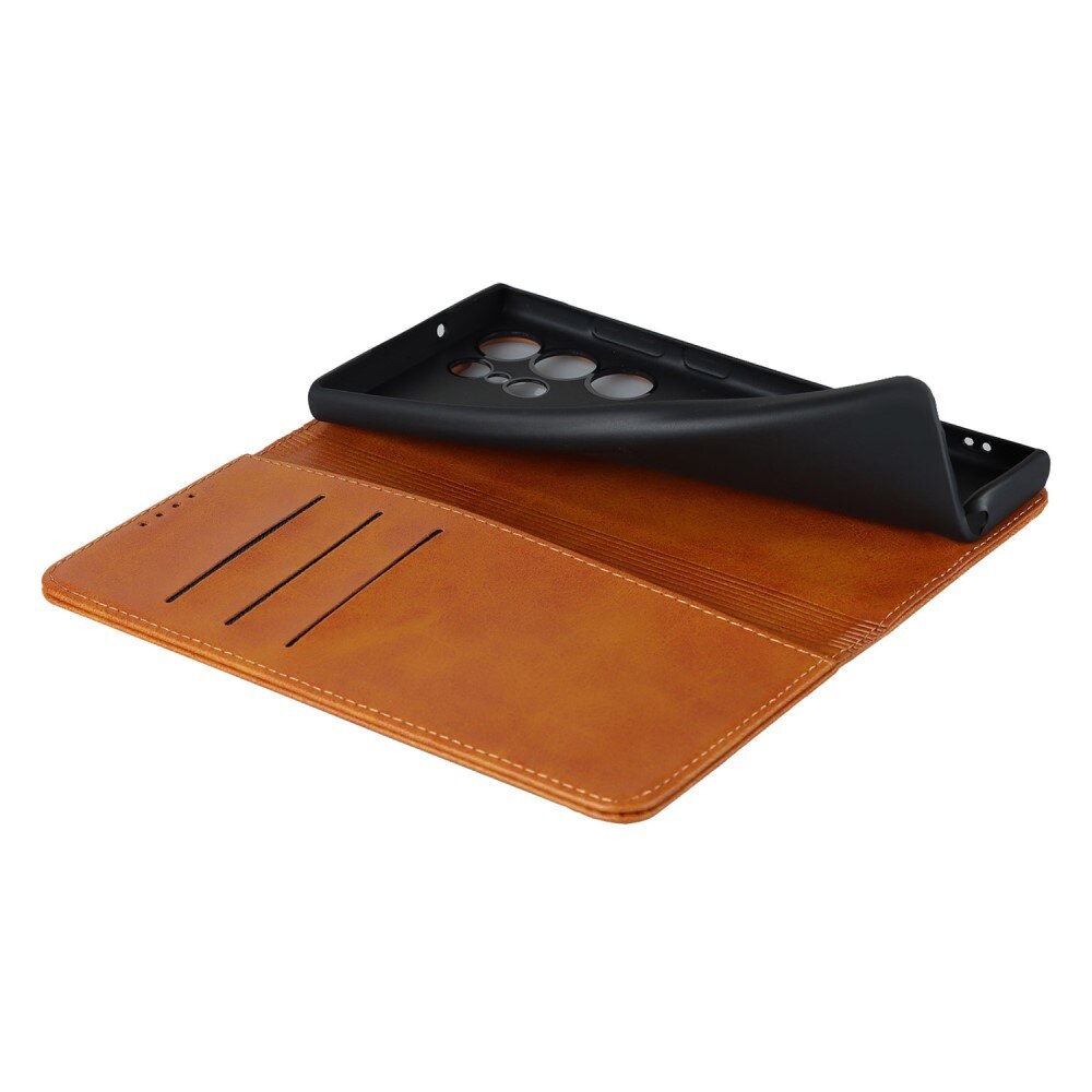 Samsung Galaxy S23 Ultra Slim Mobiltaske Brun