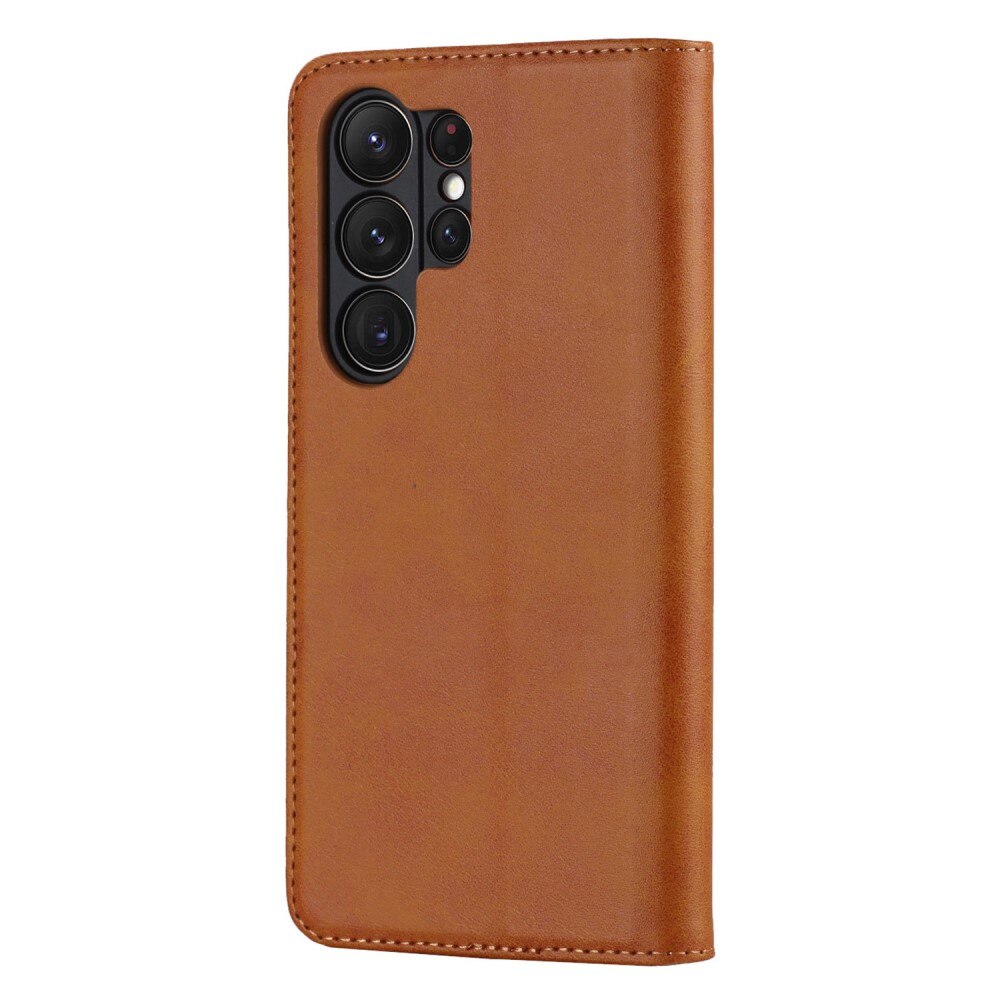Samsung Galaxy S23 Ultra Slim Mobiltaske Brun