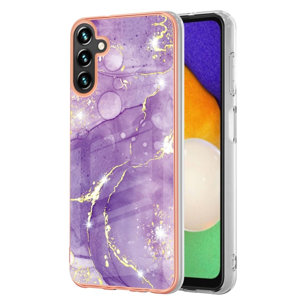 TPU Cover Samsung Galaxy A54 lila marmor