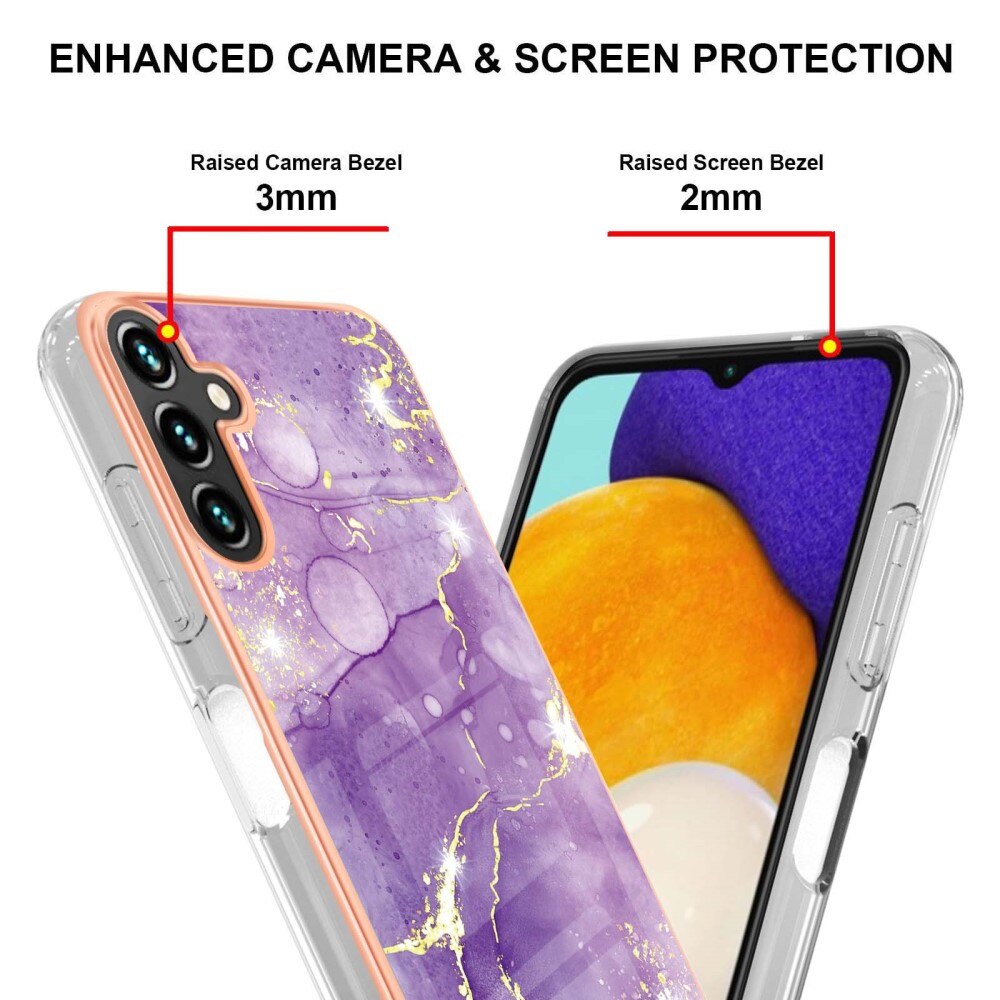 TPU Cover Samsung Galaxy A54 lila marmor